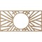 Ekena Millwork Hoover Wood Fretwork Pierced Ceiling Medallion, Red Oak, 36"W x 18"H x 13 3/8"ID x 1/4"T CMWP36X18X0250HORO - alternate 3